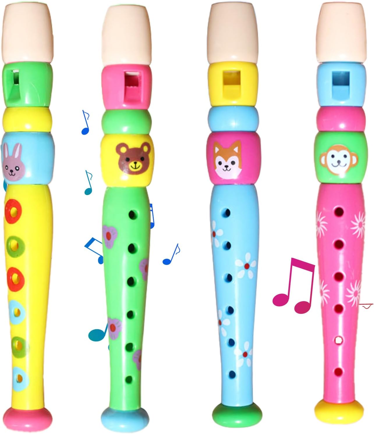 Musical Instrument Theremin - Kids Wooden Flute Toy 6 Holes
