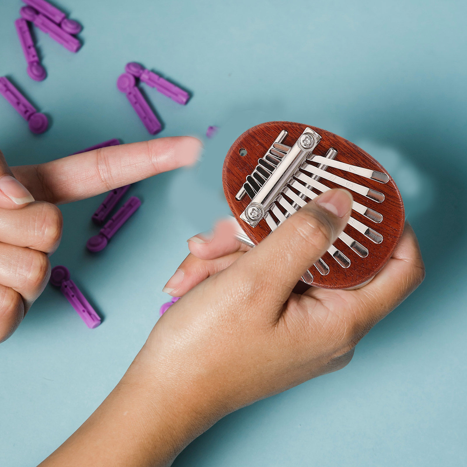 1Set Kalimba Thumb Piano Mini  - A Musical Instrument With Keys のレビューと価格