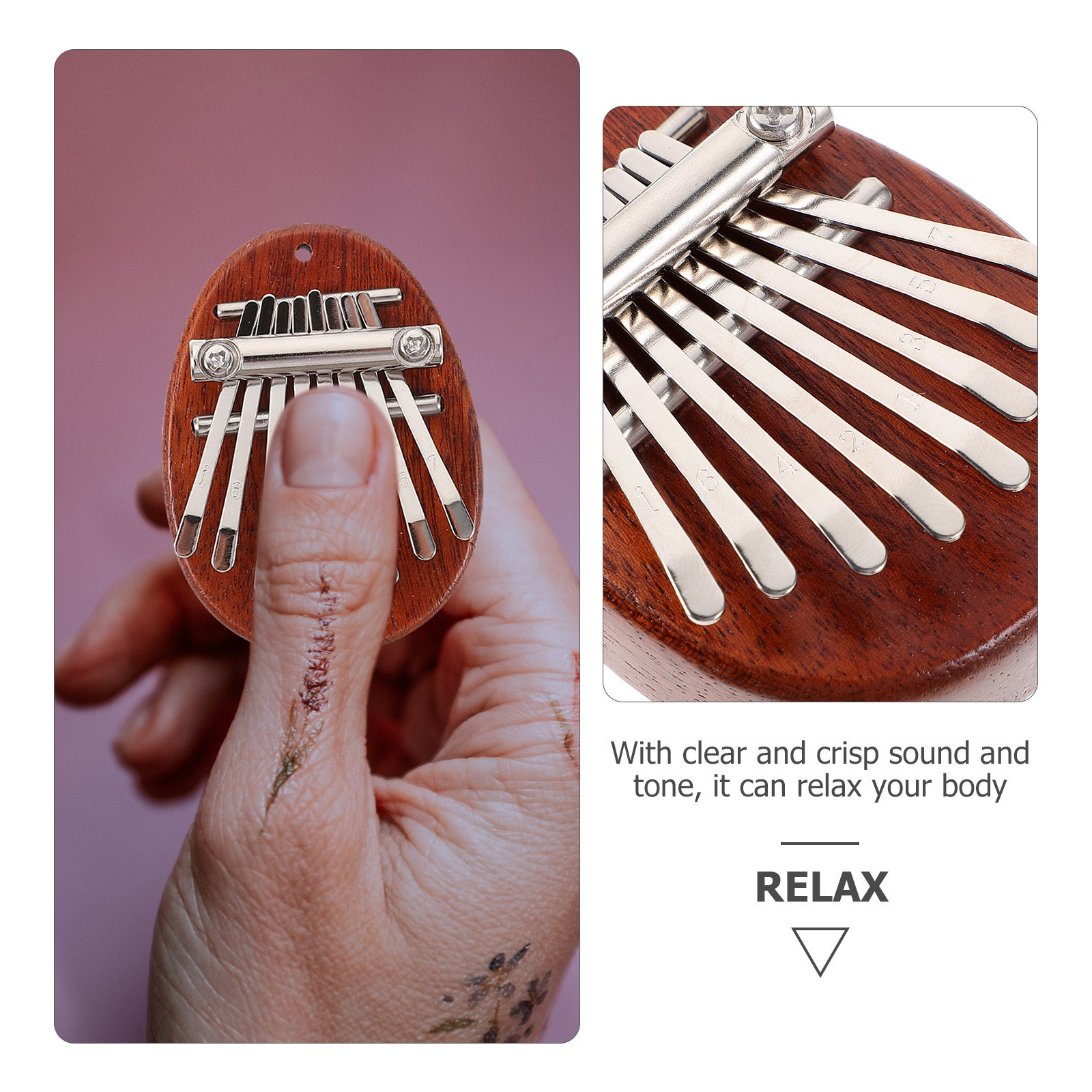 1Set Kalimba Thumb Piano Mini  - A Musical Instrument With Keys のレビューと価格