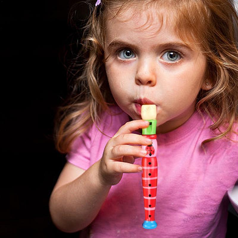 Kids Wooden Flute Toy 6 Holes  - Musical Instrument Theremin のレビューと価格