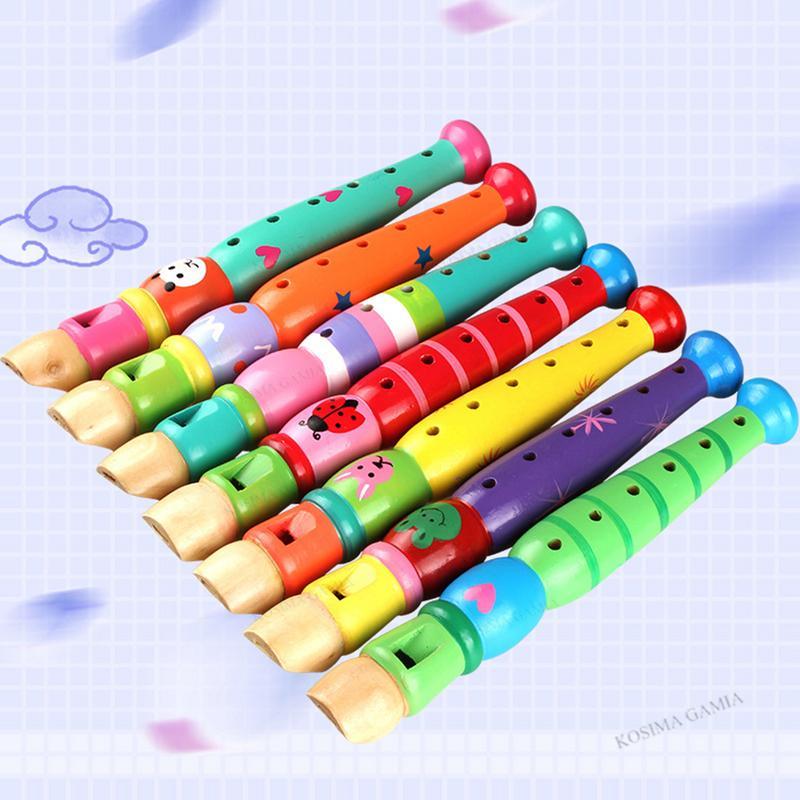 Kids Wooden Flute Toy 6 Holes  - Musical Instrument Theremin のレビューと価格