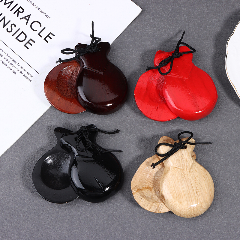F】2Pcs Traditional Castanet Wo - Castanet Flamenco のレビューと価格