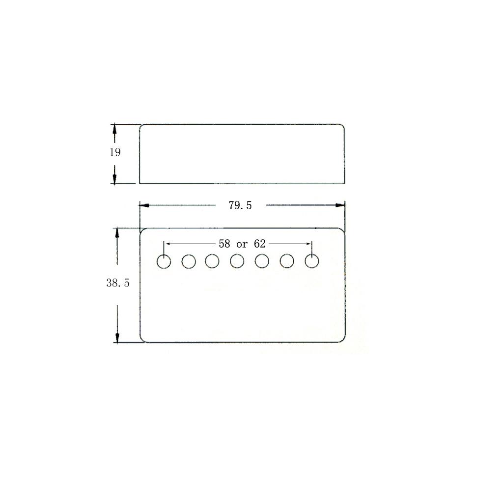 LP Guitar Pickup Cover Brass 7 - Musical Instrument Strings のレビューと価格