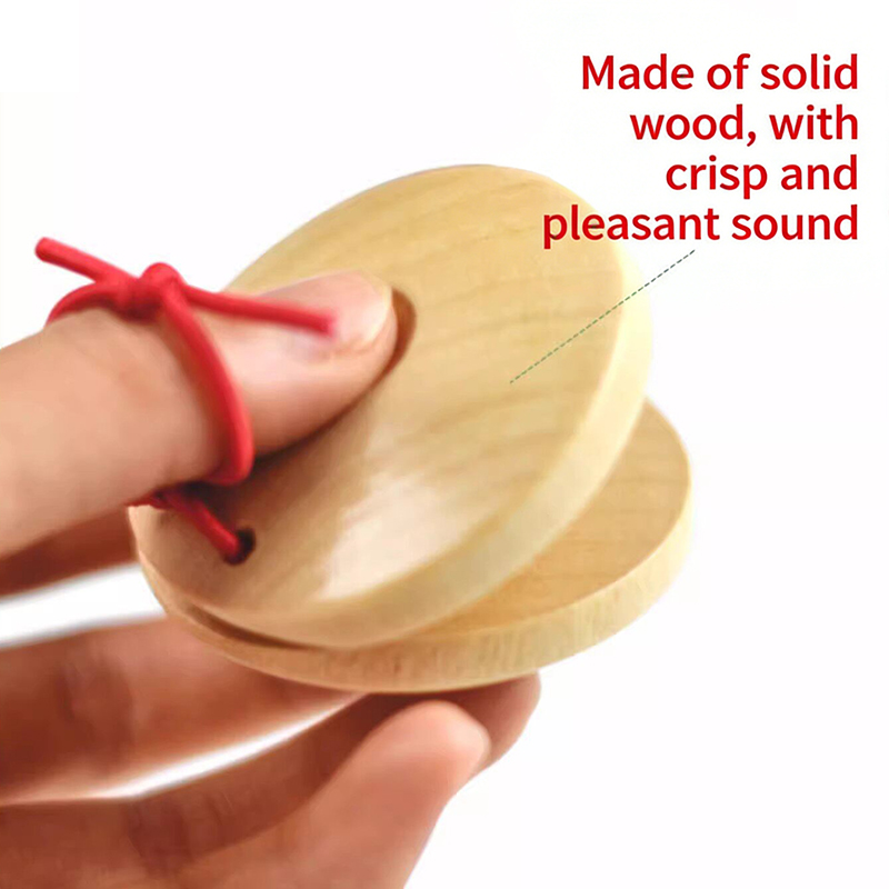 1PCS Wooden Castanets Wood Per - Castanet Flamenco のレビューと価格