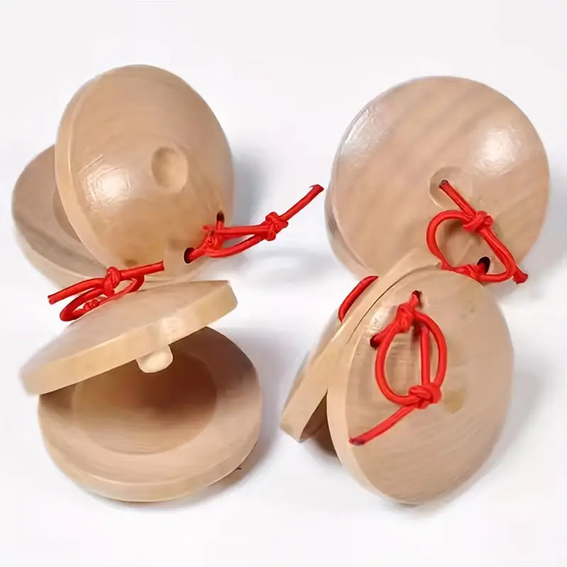 1PCS Wooden Castanets Wood Per - Castanet Flamenco のレビューと価格