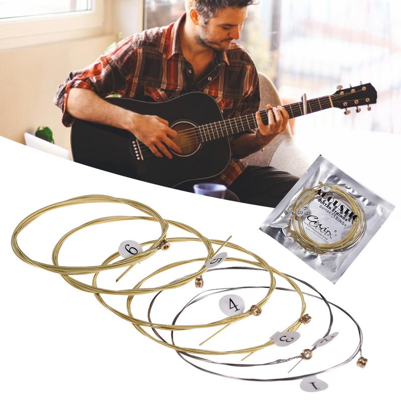 6Pcs High-Quality Acoustic Gui - Musical Instrument Strings のレビューと価格