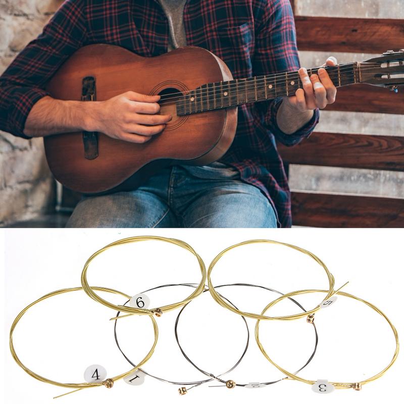 6Pcs High-Quality Acoustic Gui - Musical Instrument Strings のレビューと価格