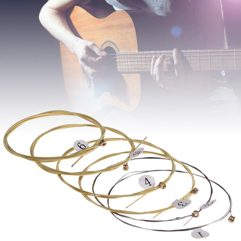 6Pcs High-Quality Acoustic Gui - Musical Instrument Strings のレビューと価格