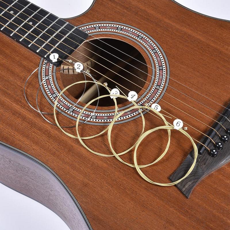 6Pcs High-Quality Acoustic Gui - Musical Instrument Strings のレビューと価格