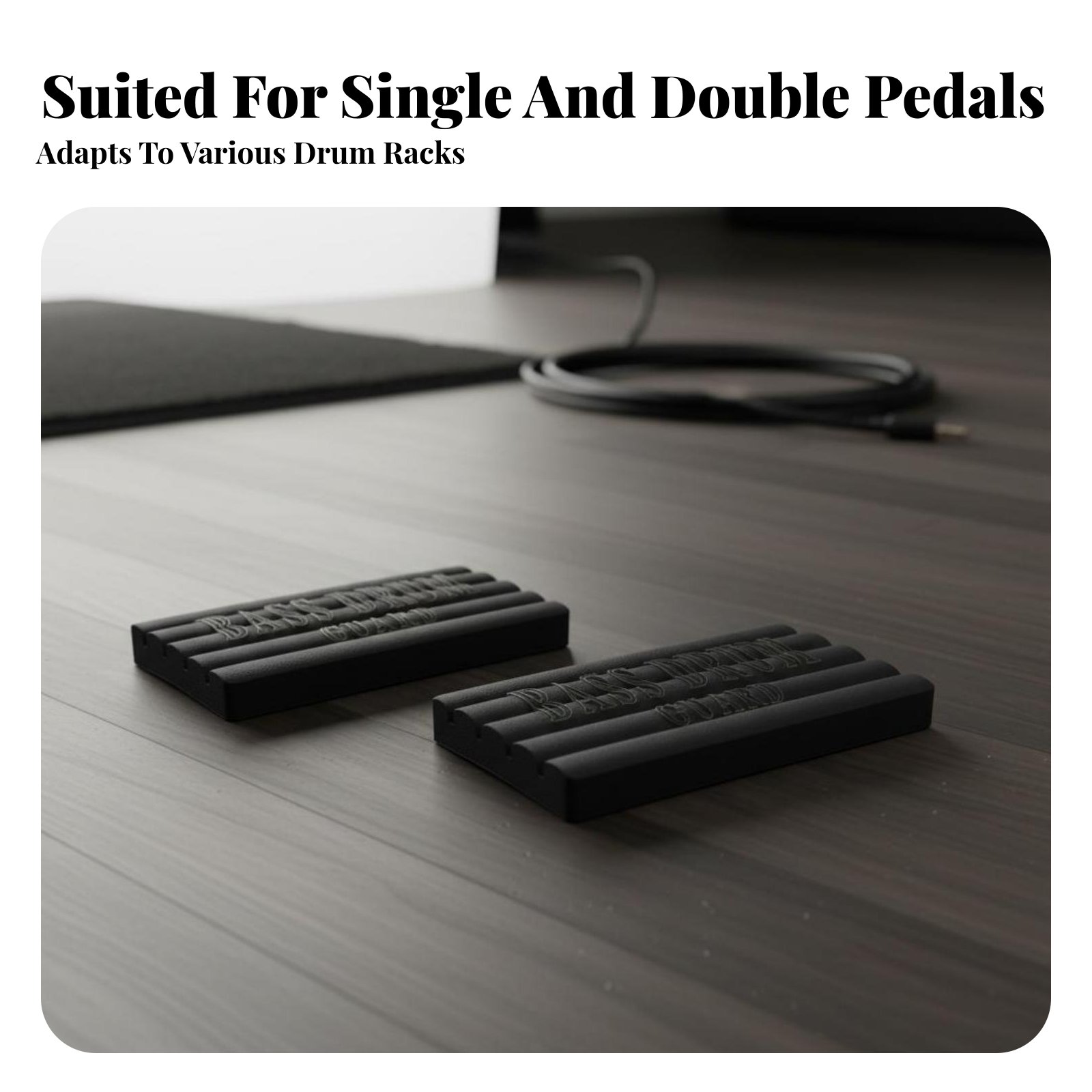 2 Pieces Drum Anti-Slip Pad Pr - Musical Instrument Long のレビューと価格