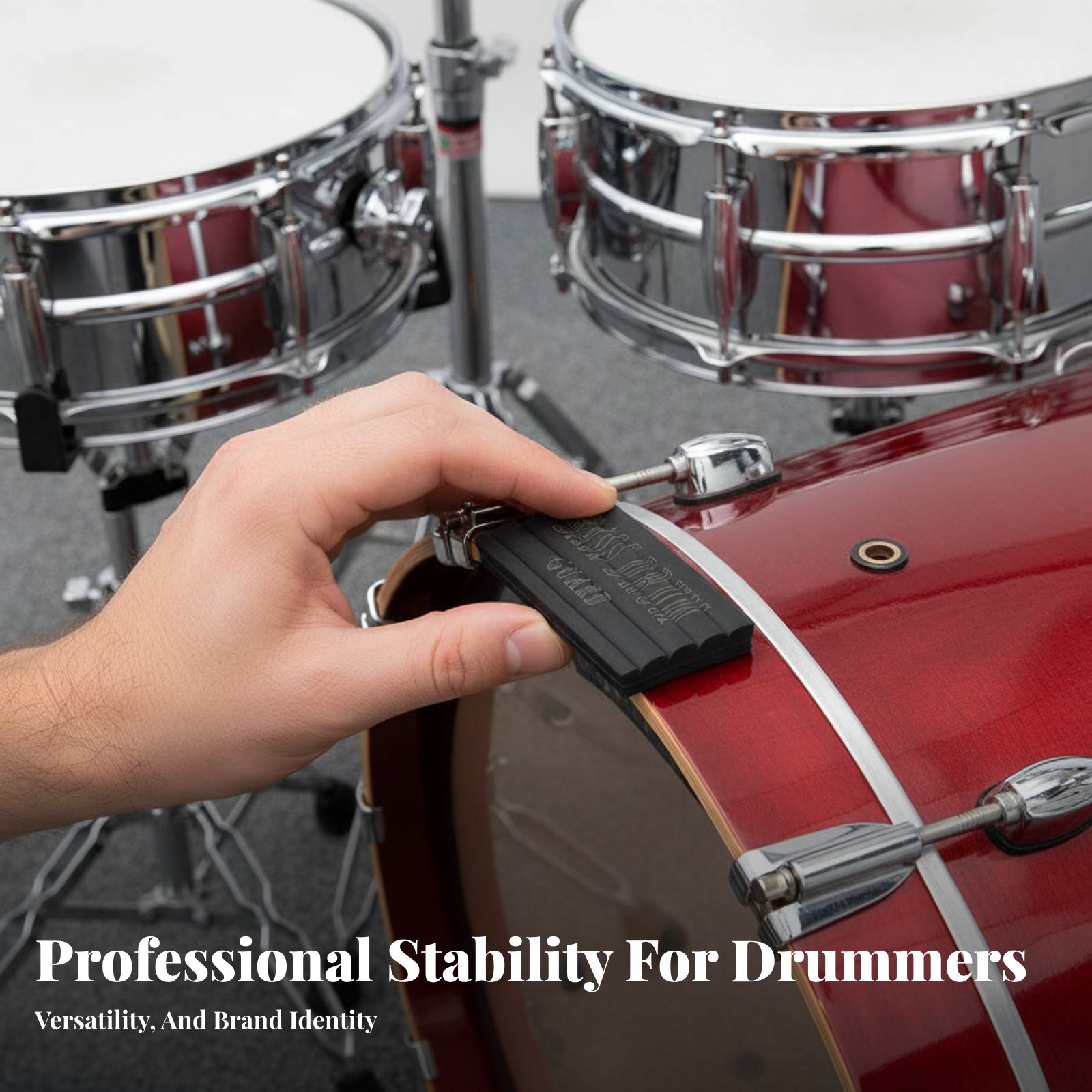 2 Pieces Drum Anti-Slip Pad Pr - Musical Instrument Long のレビューと価格