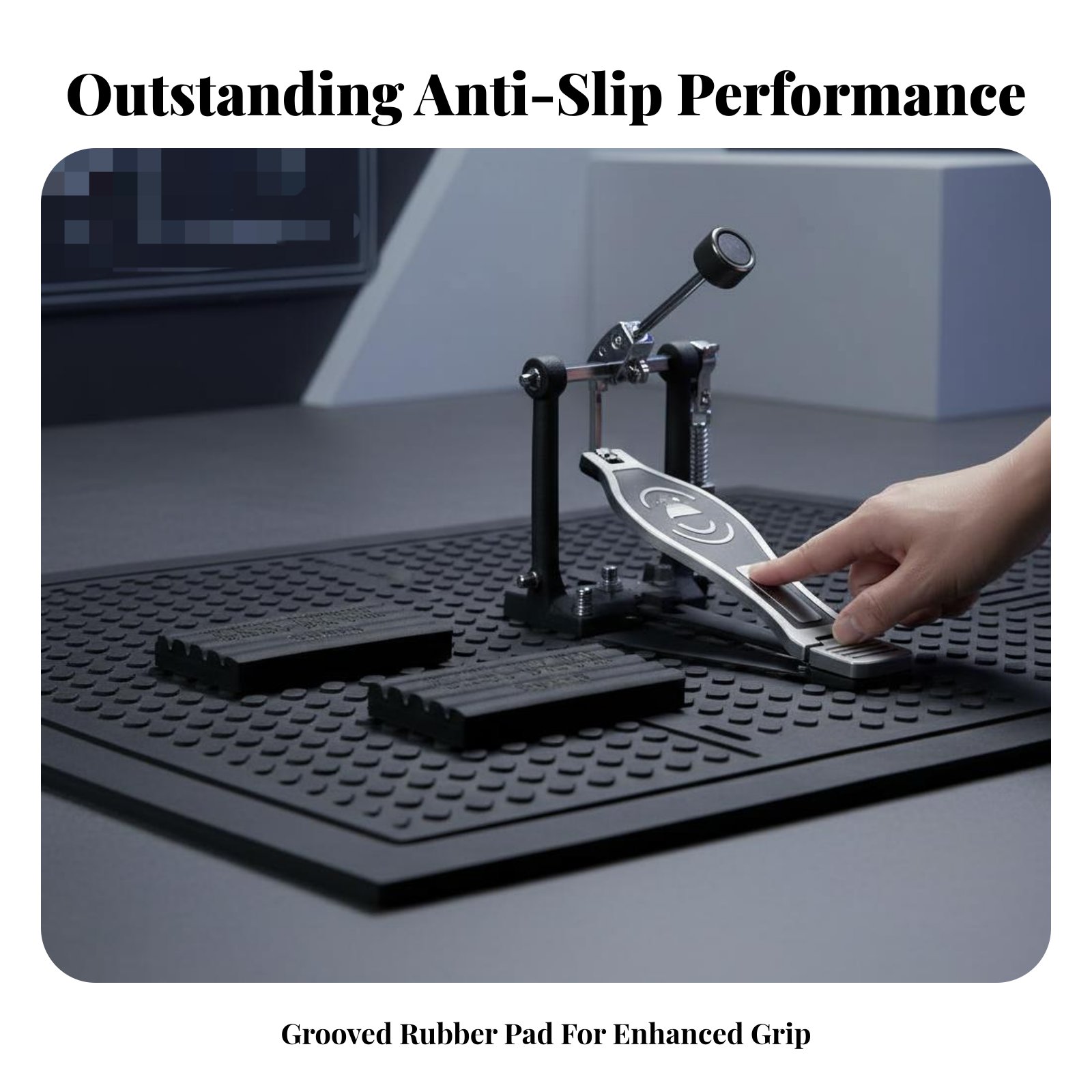2 Pieces Drum Anti-Slip Pad Pr - Musical Instrument Long のレビューと価格