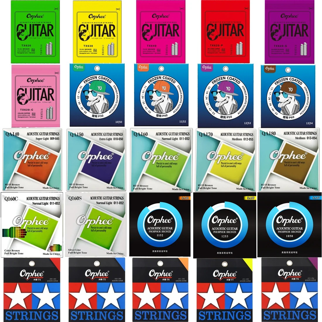 Orphee Acoustic Guitar Strings - Musical Instrument Strings のレビューと価格