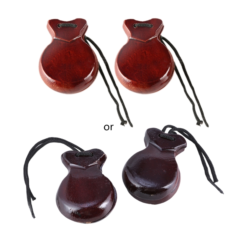 2 Pcs Wood Spanish Castanets F - Castanet Flamenco のレビューと価格