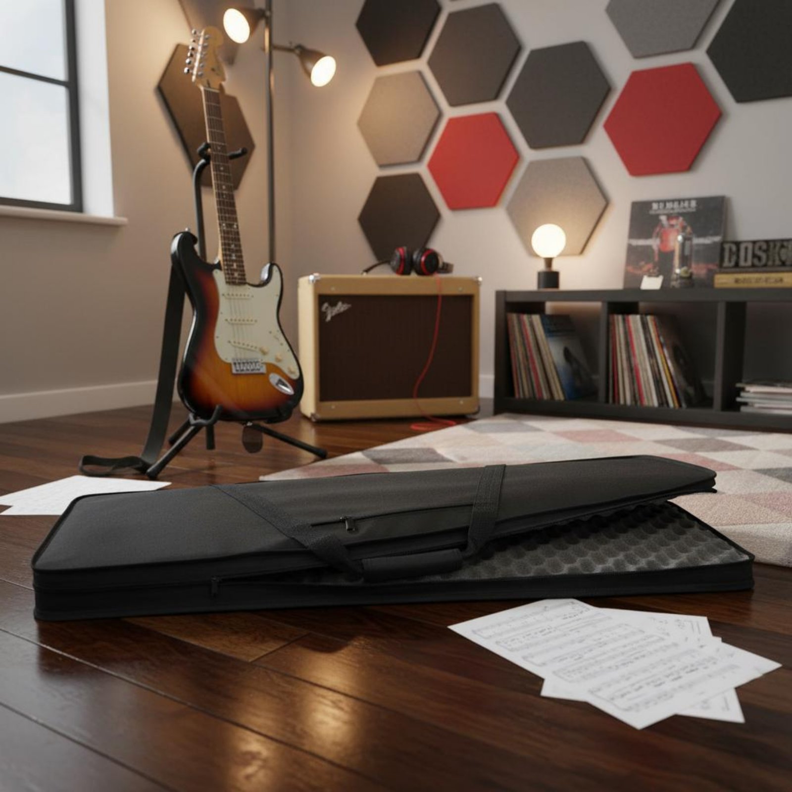 Lightweight Foam Guitar Case W - Musical Instruments のレビューと価格