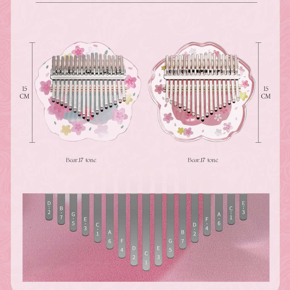 Hluru Kalimba 21 Keys with Cas - A Musical Instrument With Keys のレビューと価格