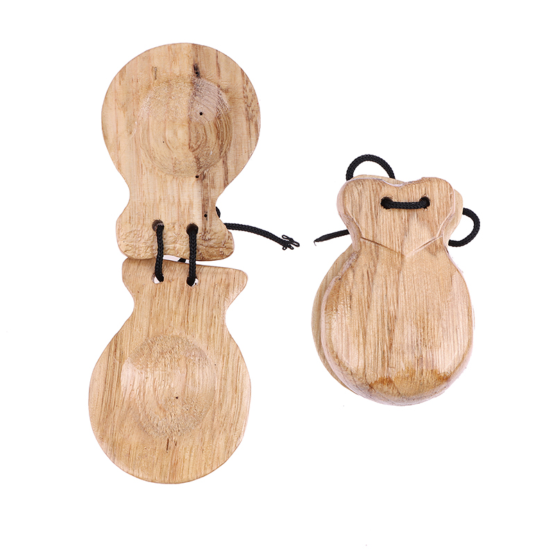 2Pcs Traditional Castanet Wood - Castanet Flamenco のレビューと価格