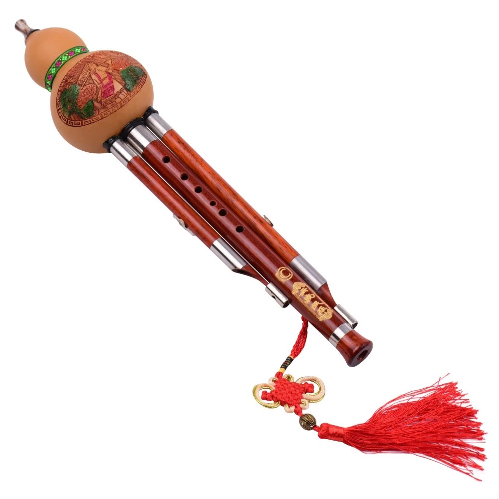 3-Tone C Key Hulusi Gourd Flut - Musical Instrument Flute のレビューと価格