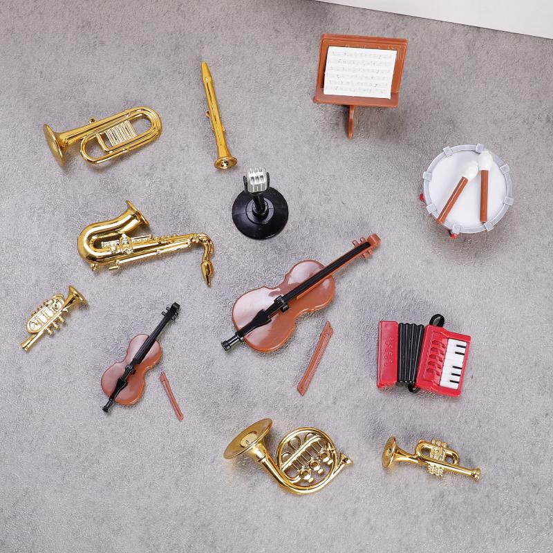 1 Set Home Decor Toy 1:12 Doll - Musical Instrument Games のレビューと価格