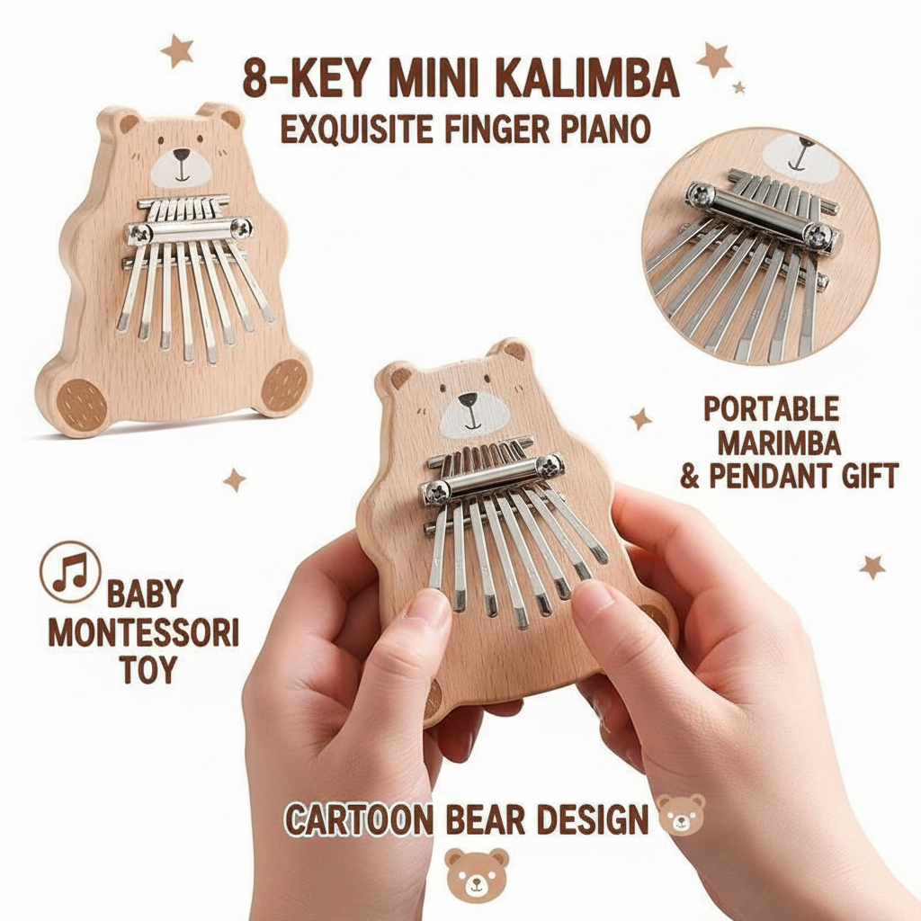 8 Key Mini Kalimba Portable Th - A Musical Instrument With Keys のレビューと価格