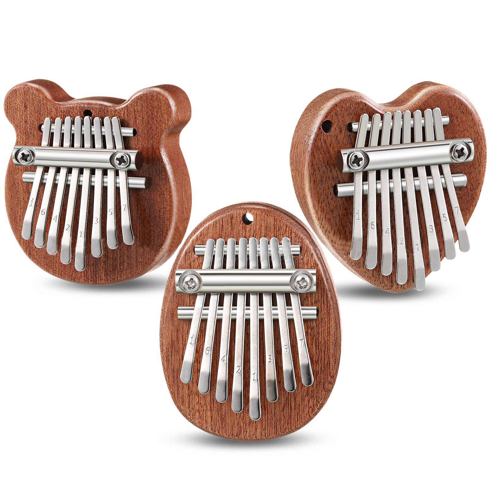 8 Keys Mini Kalimba Wooden Thu - A Musical Instrument With Keys のレビューと価格