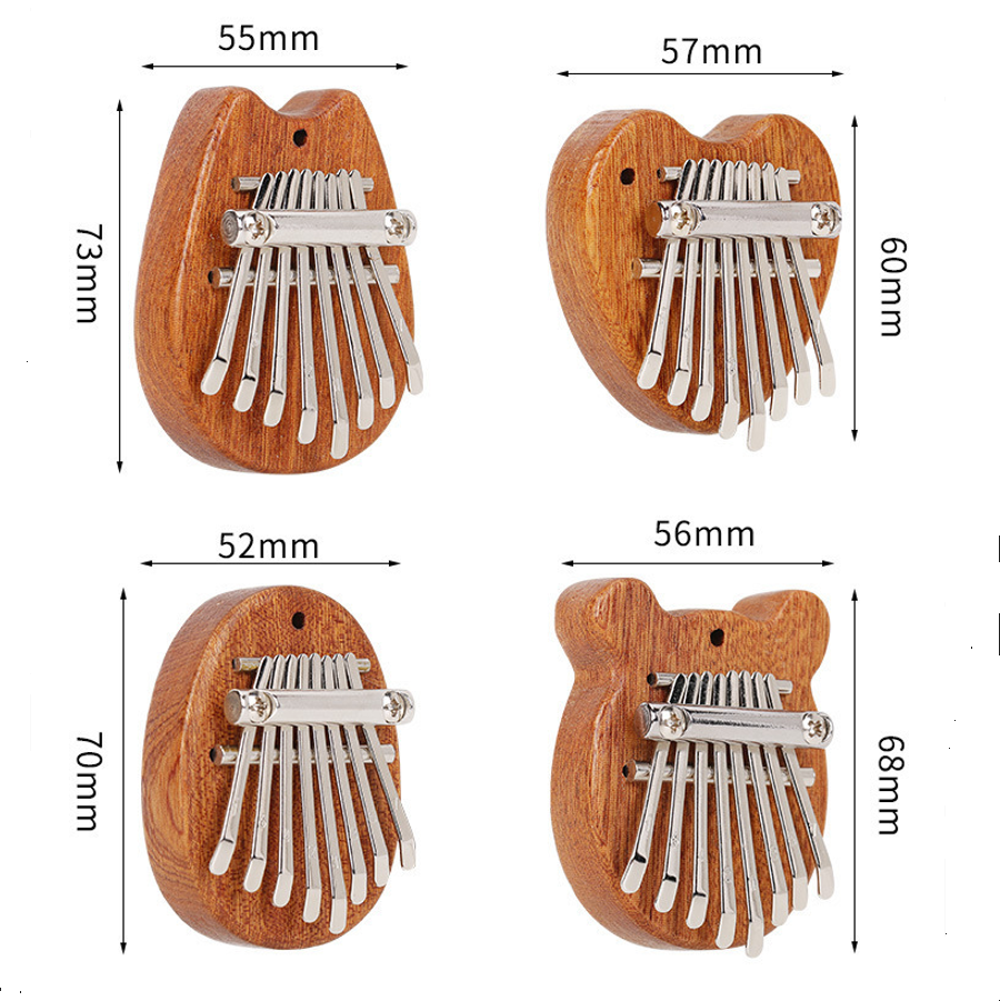 8 Keys Mini Kalimba Wooden Thu - A Musical Instrument With Keys のレビューと価格