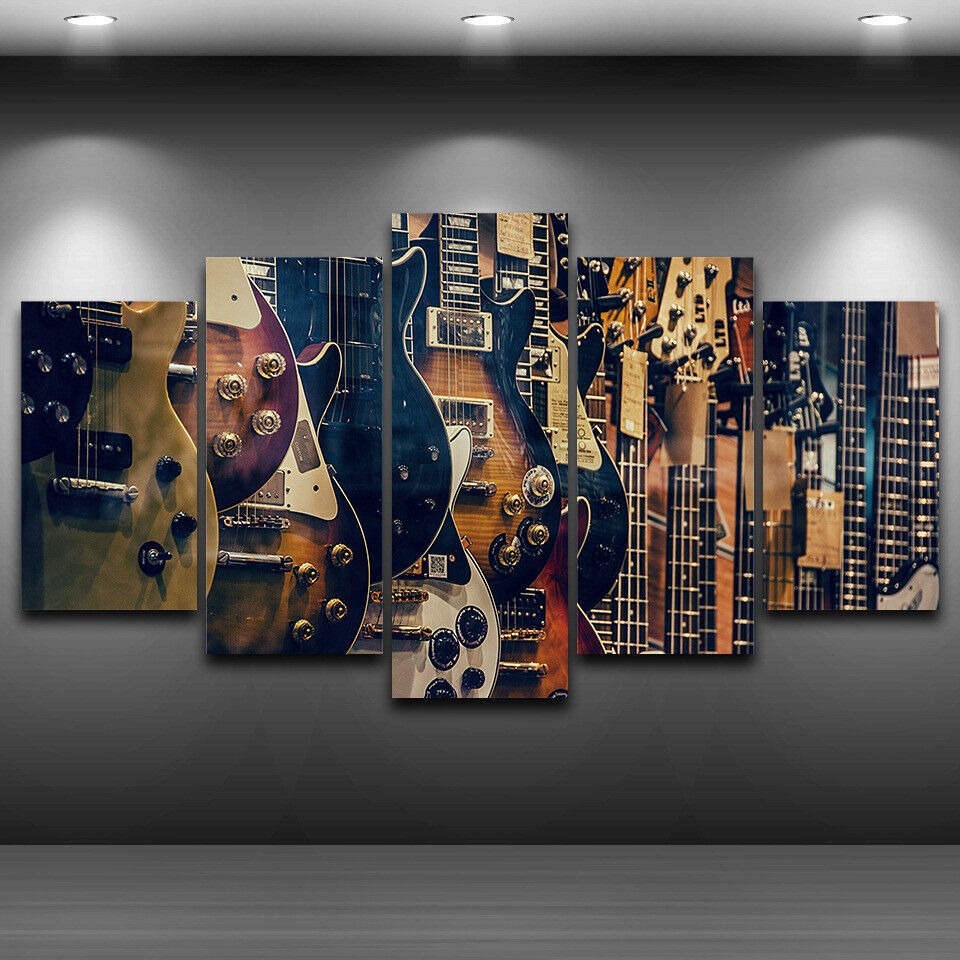 No Frame Canvas 5Pieces Vintag - Musical Instrument Of Africa のレビューと価格