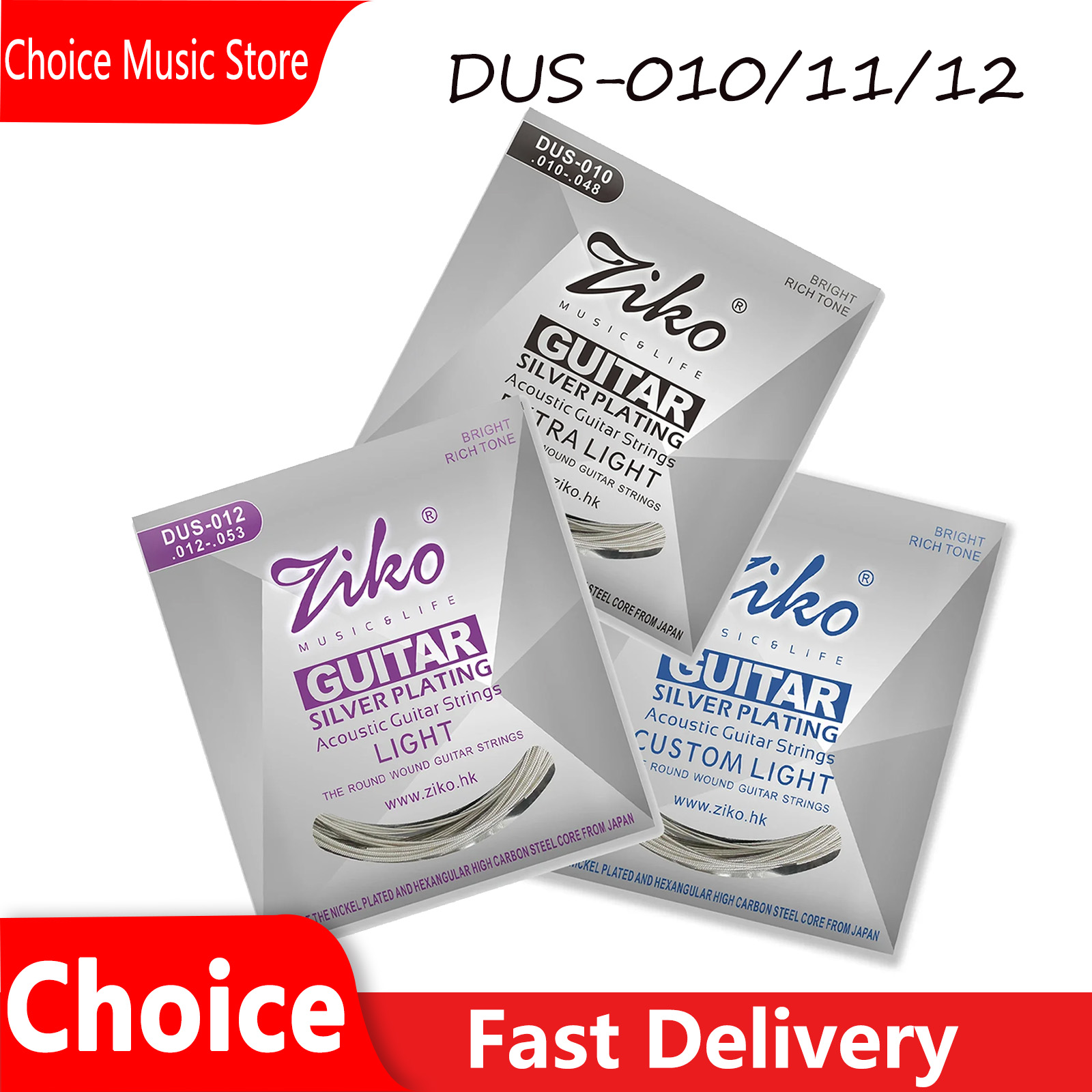 Ziko Acoustic Guitar Strings S - Musical Instrument Strings のレビューと価格