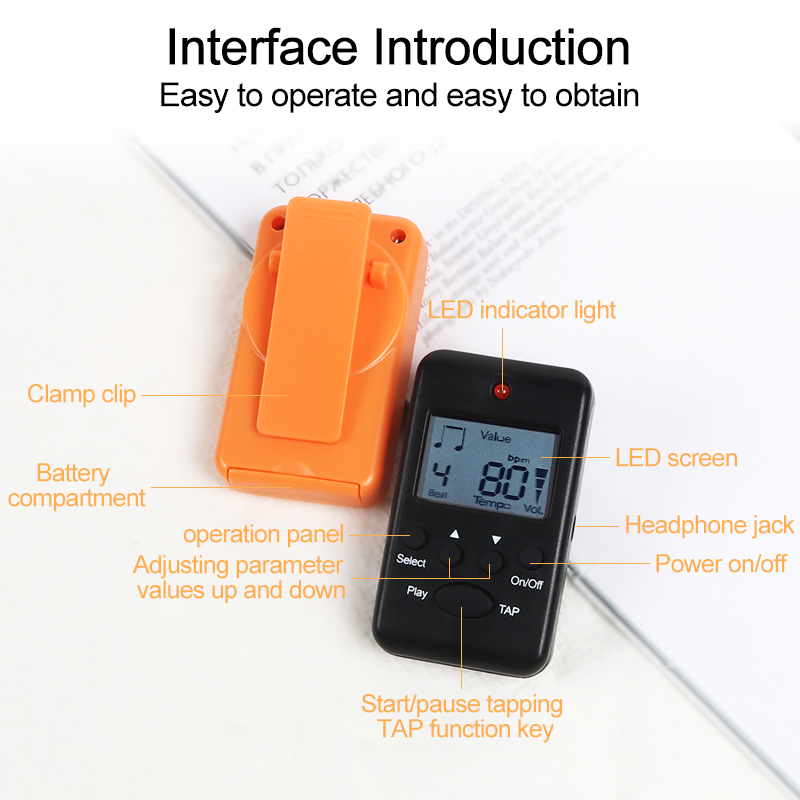 Digital Metronome Mini Metrono - Musical Instrument Flute のレビューと価格