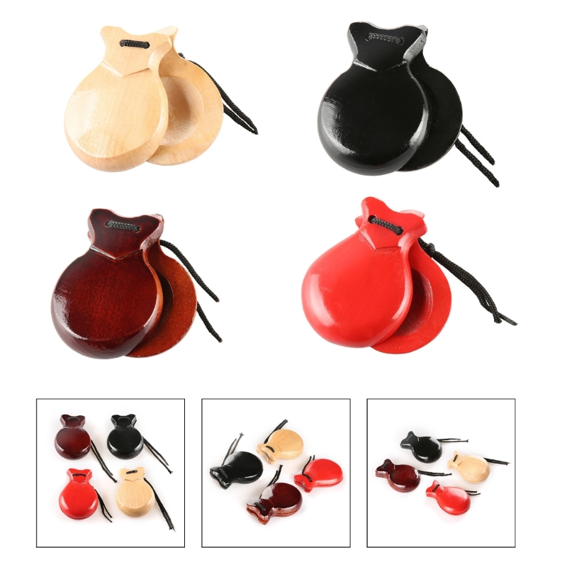 2Pcs Traditional Castanet Span - Castanet Flamenco のレビューと価格