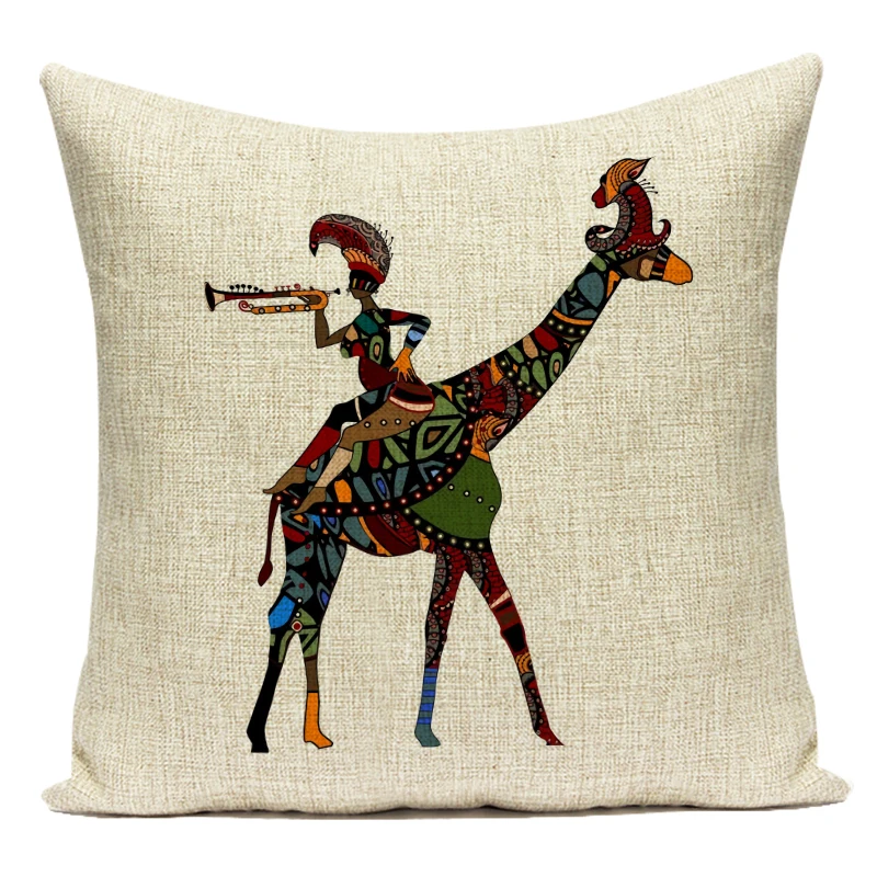 Retro African Woman Cushion Co - Musical Instrument Of Africa のレビューと価格