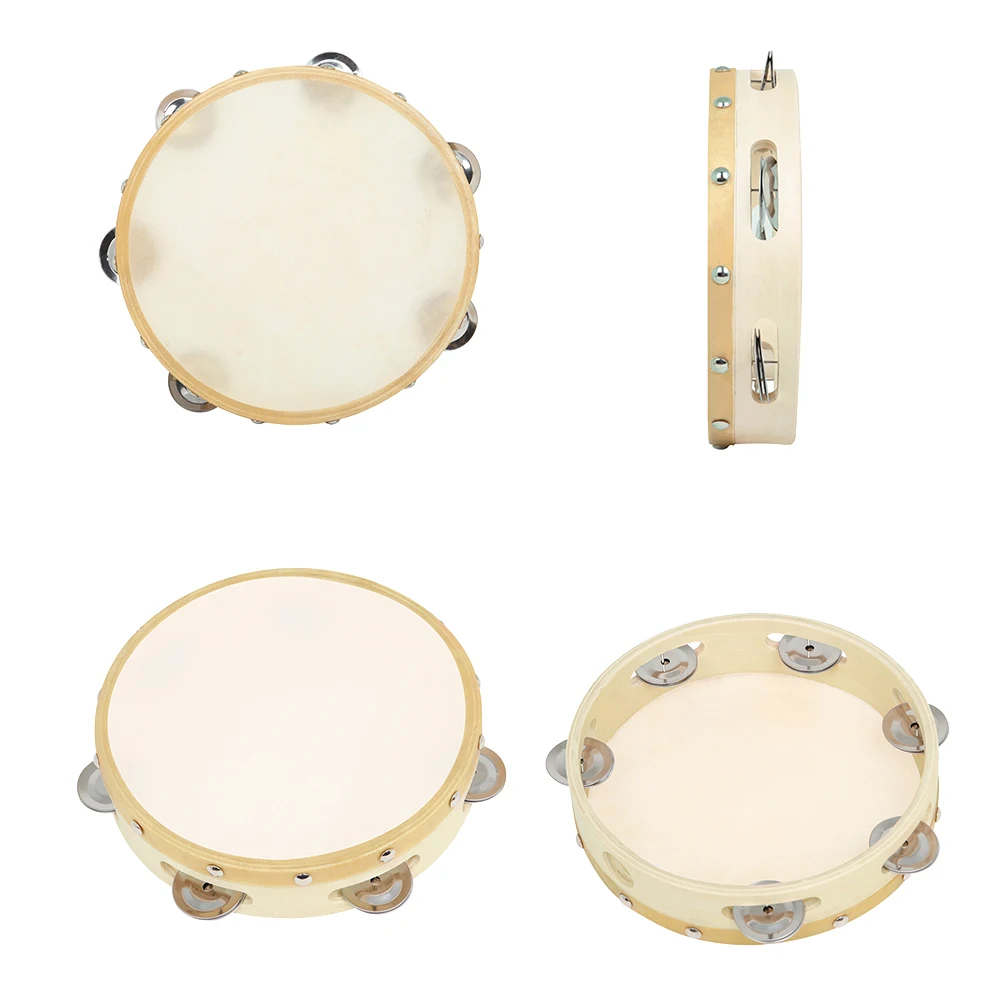 3Pcs/Set 6/8/10 Inches Cowhide - Tambourine Hand Drum のレビューと価格
