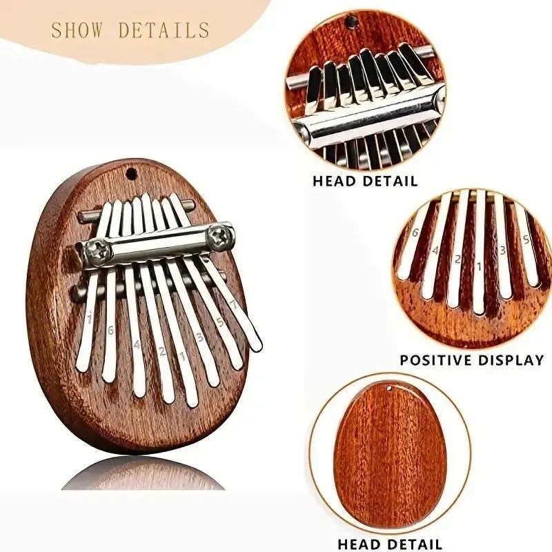 8 Key Mini Wooden Kalimba Thum - A Musical Instrument With Keys のレビューと価格