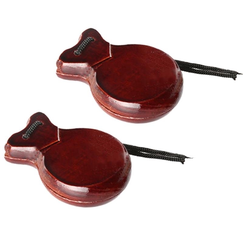 2Pcs Traditional Castanet Wood - Castanet Flamenco のレビューと価格