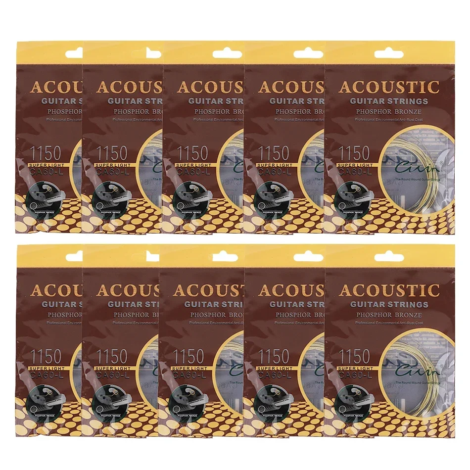 Gearlly 10 Sets Acoustic Guita - Musical Instrument Strings のレビューと価格