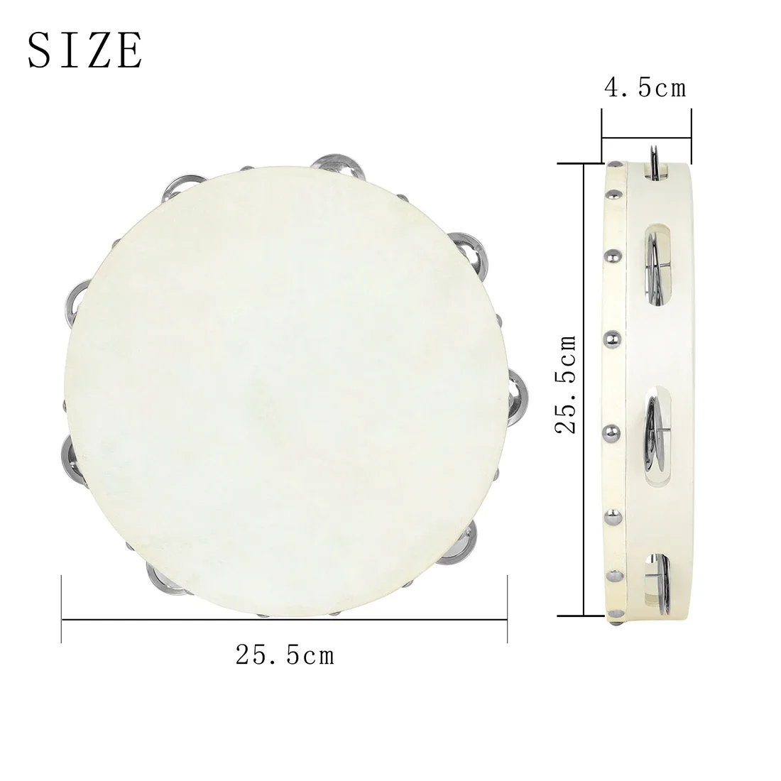IRIN 10 Inches Tambourine Drum - Tambourine Hand Drum のレビューと価格