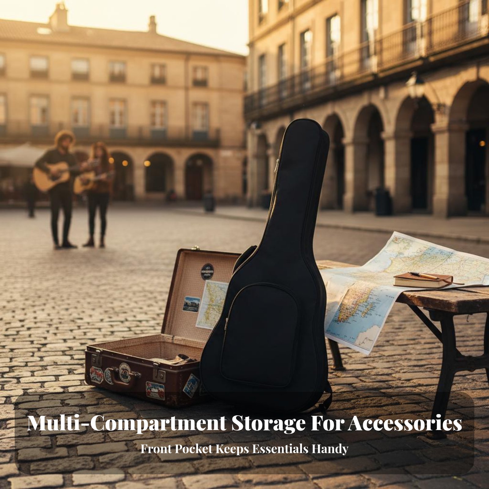 41 Inch Guitar Case Adjustable - Musical Instrument Long のレビューと価格