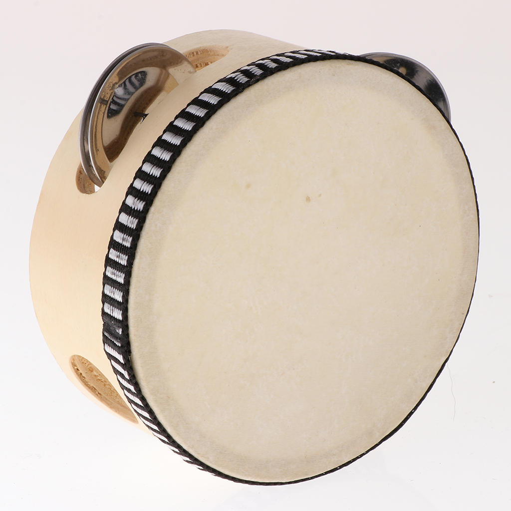 4/6inch Hand Held Wooden Tambo - Tambourine Hand Drum のレビューと価格