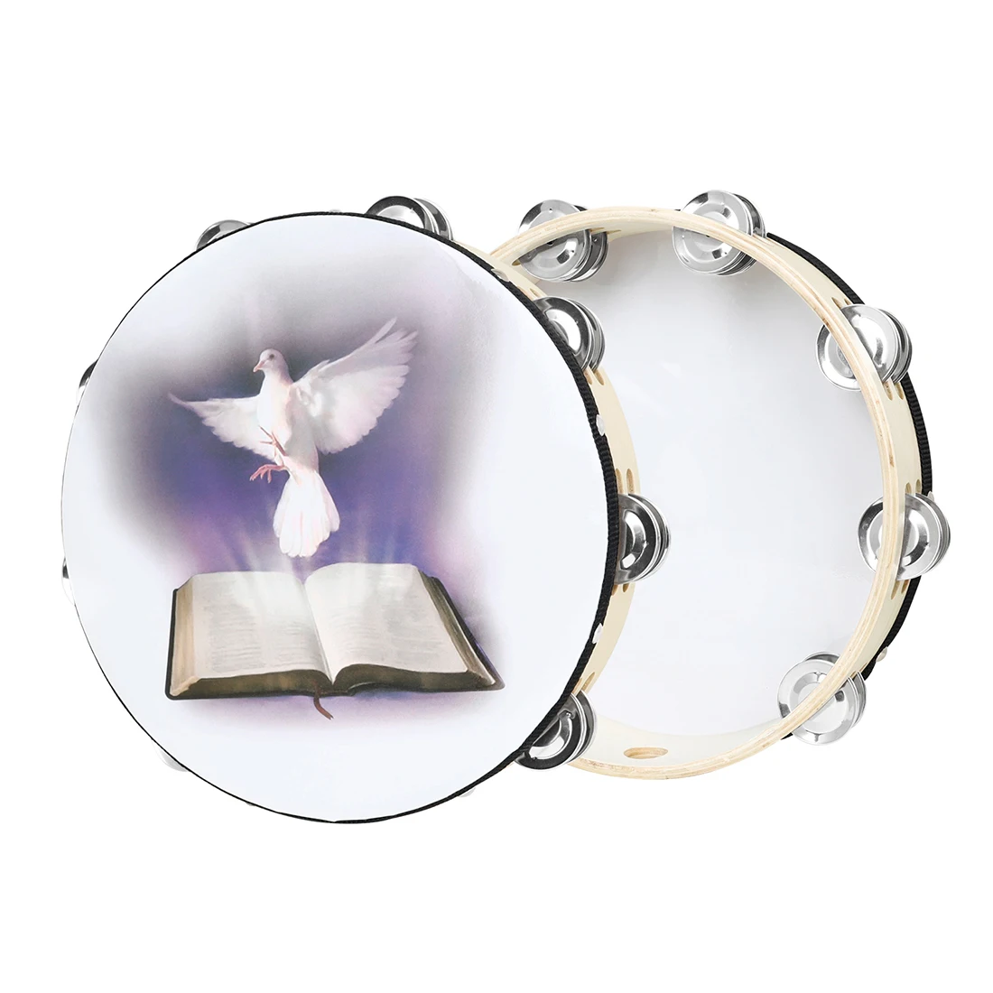 M MBAT 10-Inch Tambourine Wood - Tambourine Hand Drum のレビューと価格