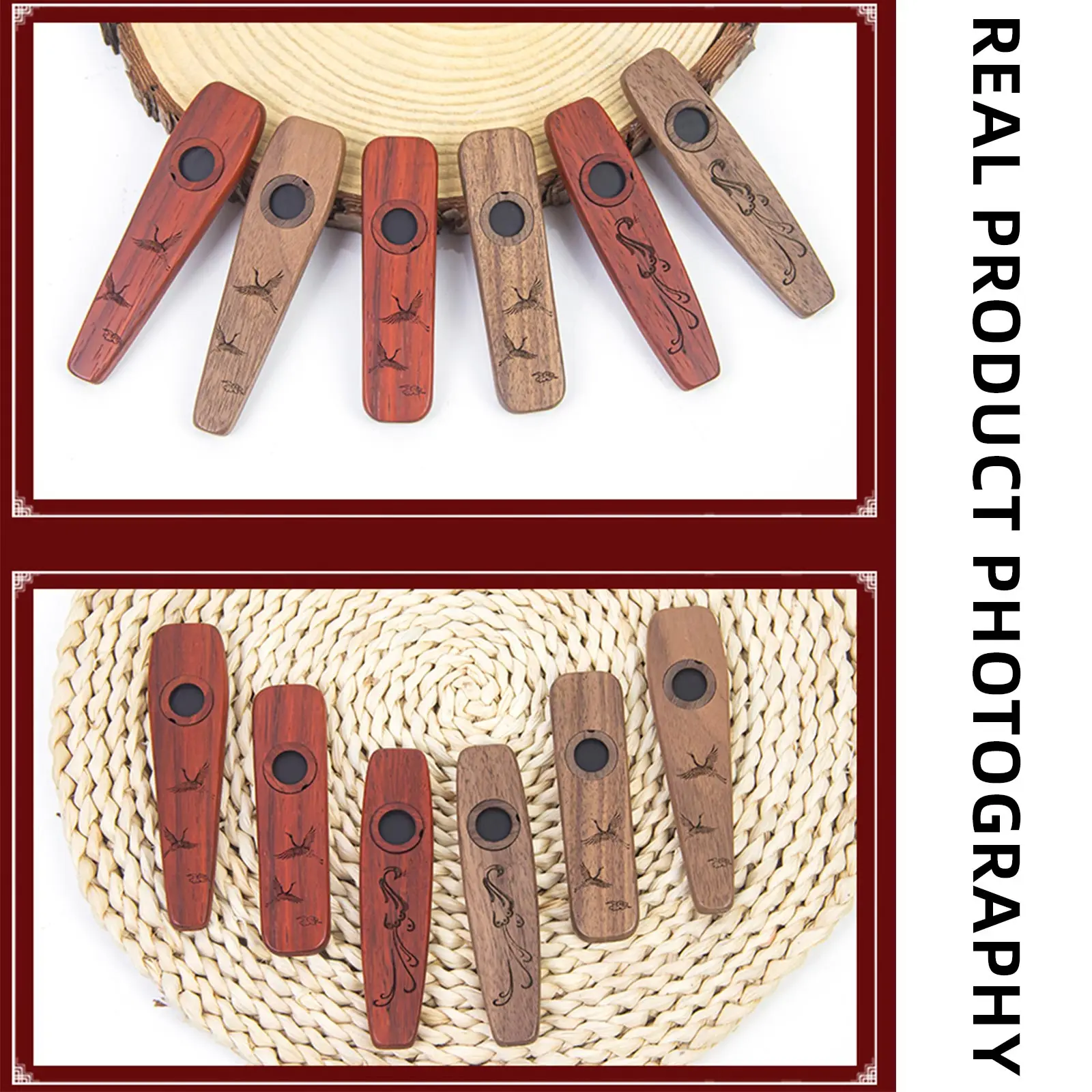 2025 New Wooden Kazoo Gift Set - Musical Instrument Flute のレビューと価格
